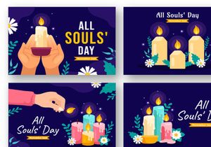 12 All Souls Day Vector Illustration