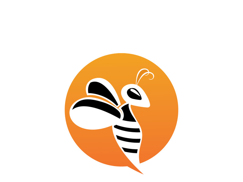 Bee Logo Template vector icon