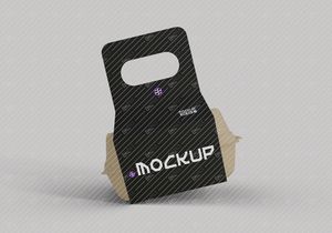 Food Container with Holder Mockup
