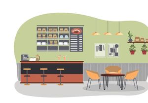 M162_Coffee shop Illustrations