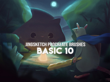Jingsketch Procreate Brushes: Basic 10 preview picture