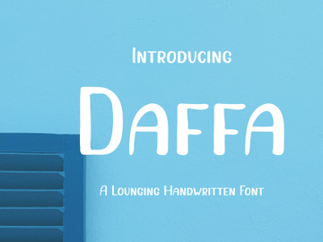 Daffa - A Free Handwritten Font preview picture