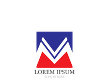 M Letter Logo Template vector illustration design