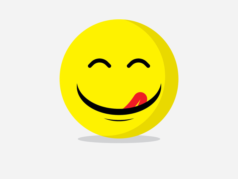 Smile emote Vector Template Design