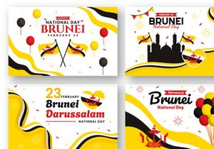 13 Brunei Darussalam National Day Illustration