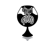 Street Food Chalk Handwriting Typography for Restaurant Street Food Chalk Handwriting Typography for Restaurant