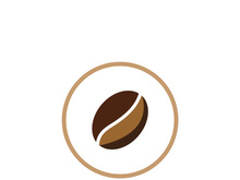 coffee bean icon vector illustration template