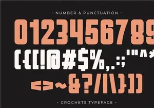 Crochets - Modern Display Font