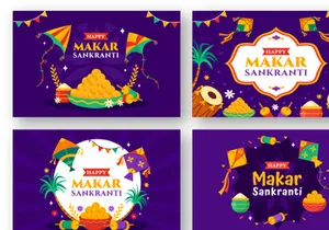 15 Makar Sankranti Illustration