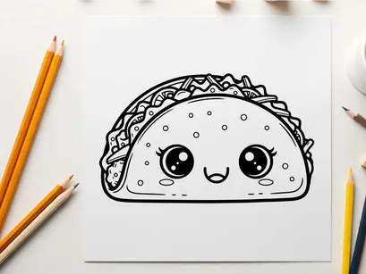 Cute brain character smiling vector illustration flat design