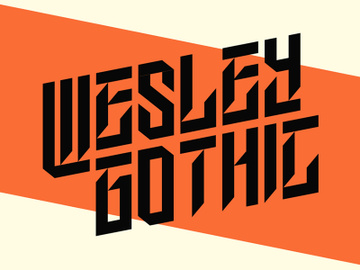 Wesley Gothic | Free Font preview picture