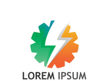 thunder lightning logo creative design