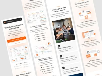 PlanLanding - Landing Page for Organized Productivity