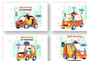 10 Self Driving Car Technology Illustration
