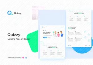 Quizzy Homepage UI Design