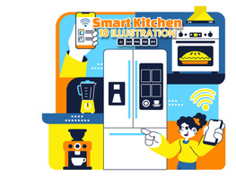 10 Smart Kitchen Appliances Illustration preview picture