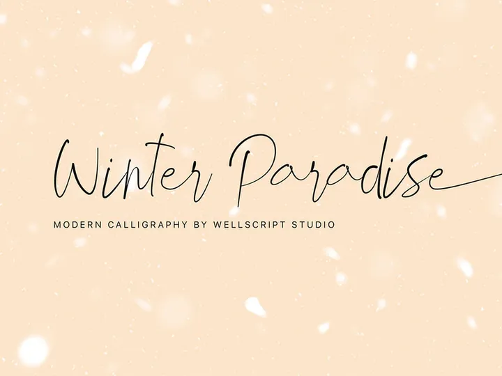 Free Demo Winter Paradise Script Font