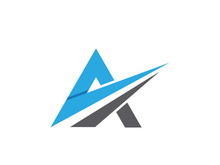 A Letter icon Template illustration design