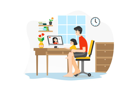M112_Stay at home Illustrations