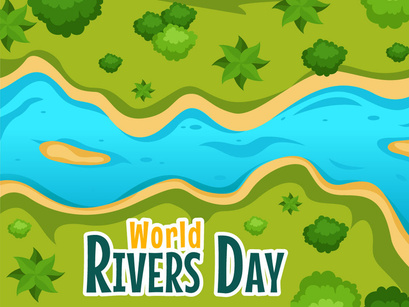 10 World River Day Illustration