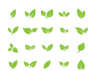 Leaf logo vector icon design template preview picture