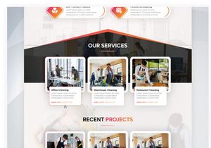 Professional Commercial Cleaning Service UI Kit