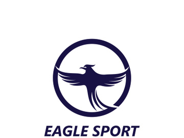 Eagle wing logo design vector image template preview picture