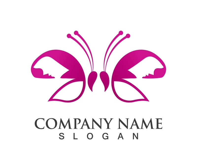 Butterfly logo template symbol vector icon design