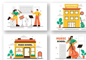 13 Music School Illustration