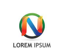 initial letter N logo with modern concept.