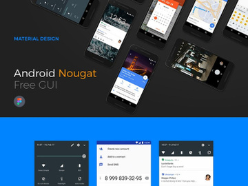 Android Nougat Free GUI preview picture