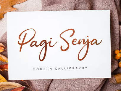 Pagi Senja - Calligraphy Font