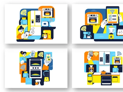 10 Smart Kitchen Appliances Illustration