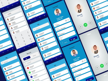 Contact Mobile App UI Kit preview picture