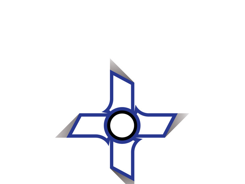 ninja weapons vector logo