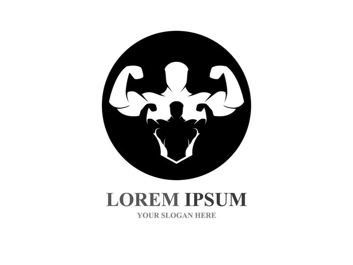 Vector object and Icons for Sport Label  Gym Badge  Fitness Logo Design