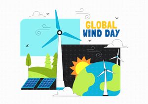 10 Global Wind Day Illustration