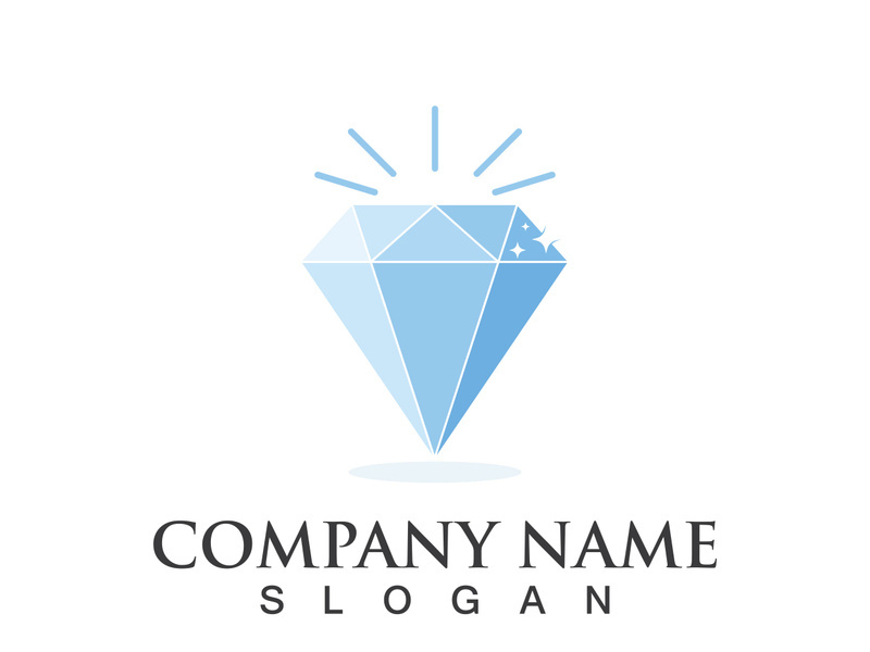 Diamond logo template vector icon illustration design
