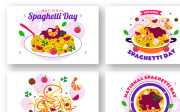 11 National Spaghetti Day Illustration