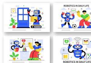 10 Robotics in Daily Life Illustration