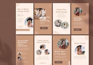 Online Course Instagram Design - Feed and Story