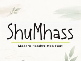 ShuMhass — Modern Handwritten Font (OTF & TTF) preview picture