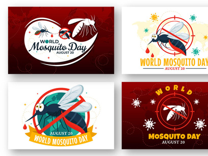 13 World Mosquito Day Illustration