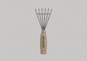 Coated Wooden Hand Fork Mockup