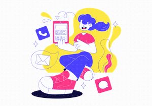 5 Mobile Application Illustration