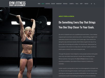Gym WordPress Theme