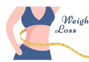 10 Weight Loss Flat Illustration