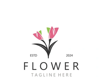 Flower logo design Floral emblem. Cosmetics, Spa, Beauty salon identity, Boutique and wedding invitations preview picture