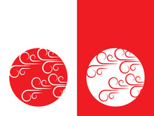 Wind icon vector illustration design template