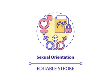 Sexual orientation concept icon preview picture
